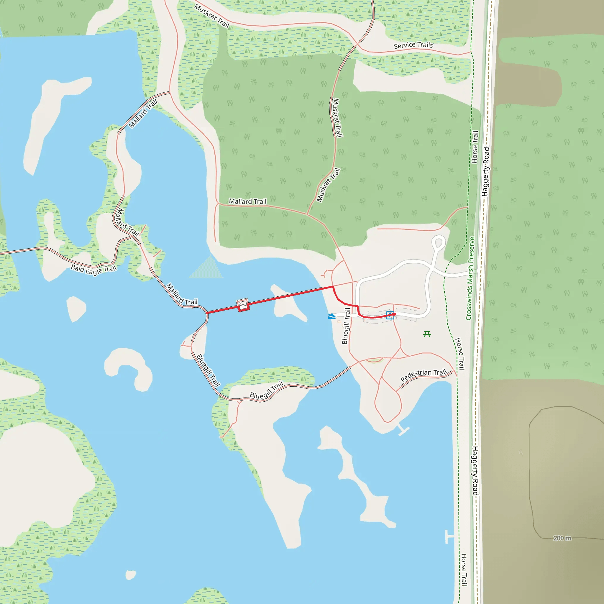 Wetland Garden Trail mobile static map