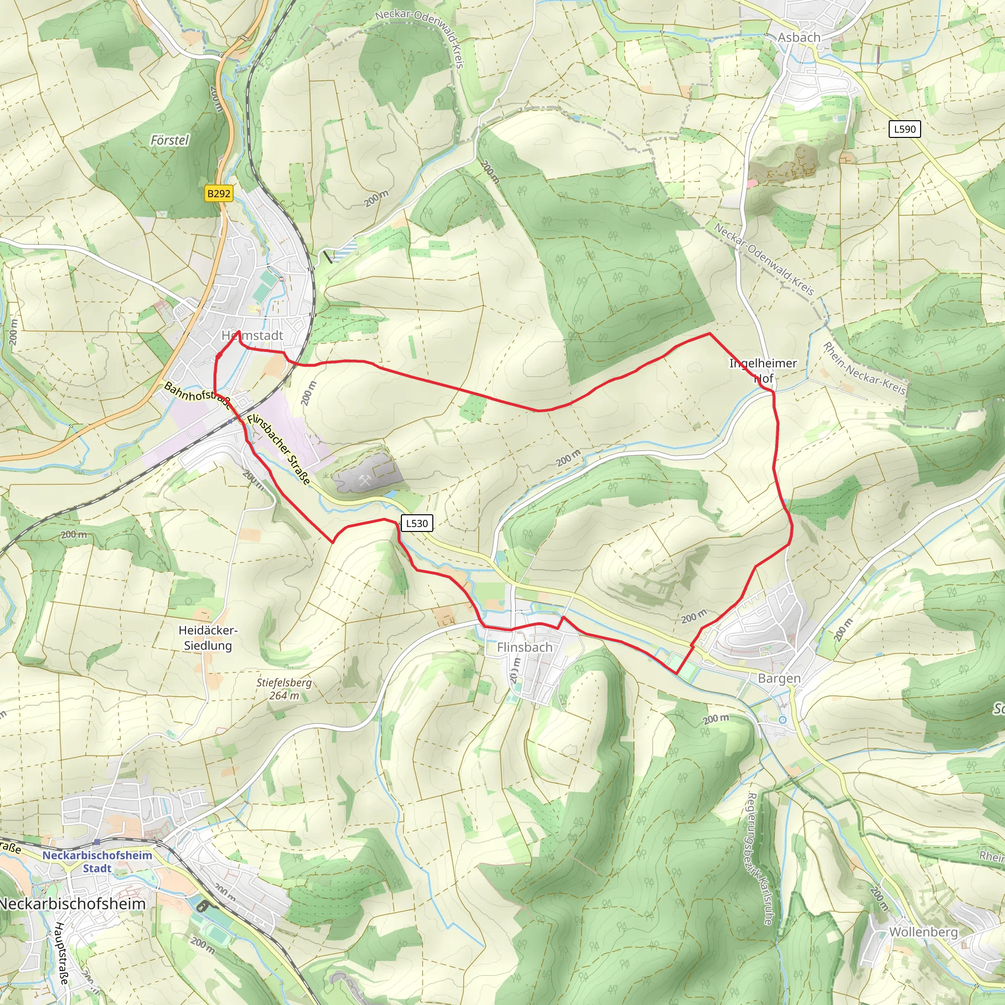 Helmstadt Loop mobile static map
