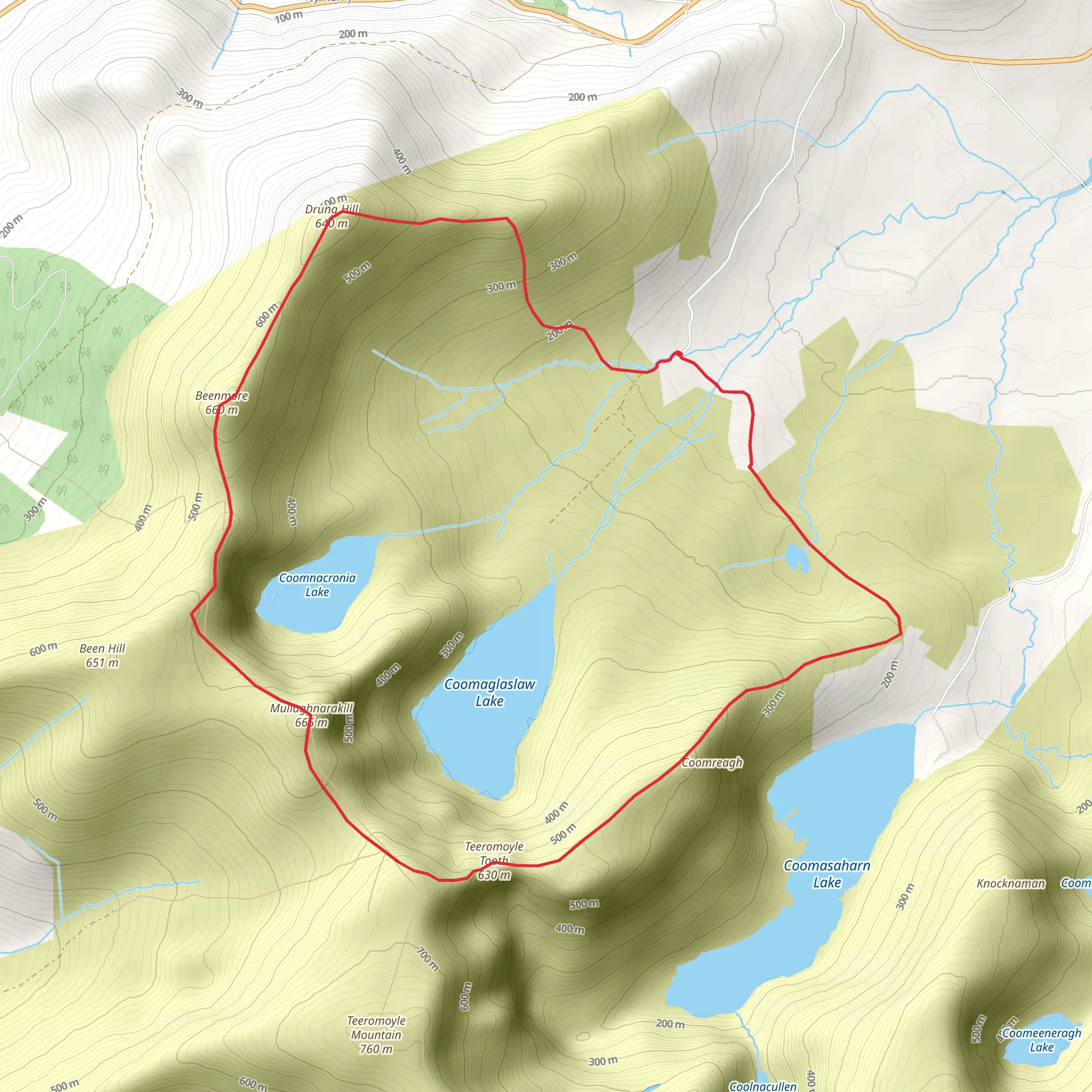 Mullaghnarakill and Drung Hill Loop mobile static map