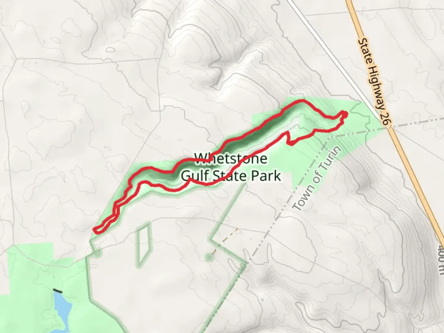 An image depicting the trail Whetstone Creek Loop and its surrounding area.