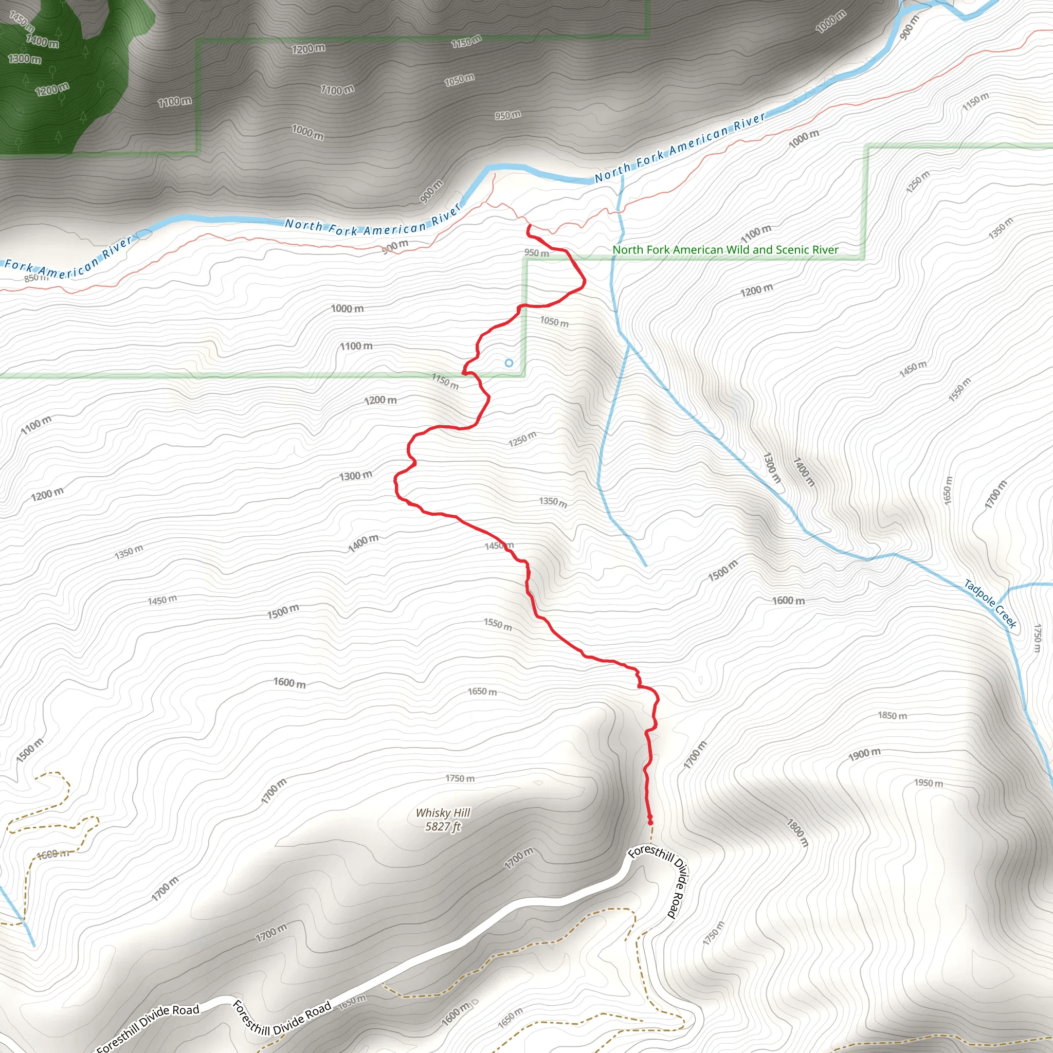 Beacroft Trail mobile static map