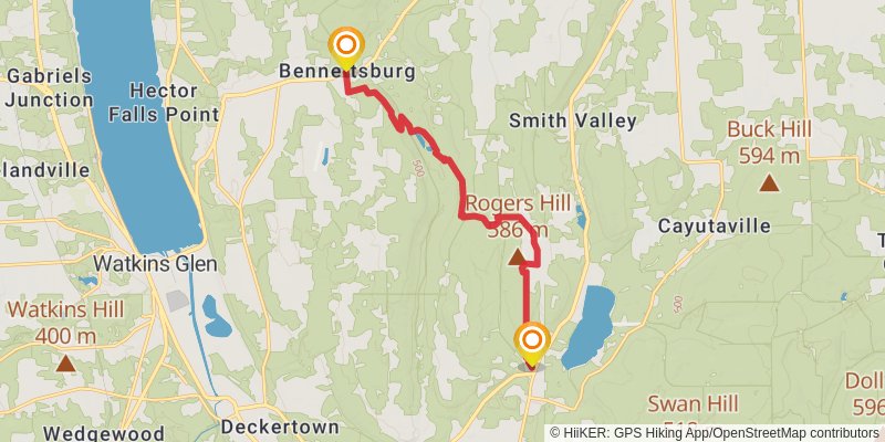 North Country Trail - New York stage 24 Map