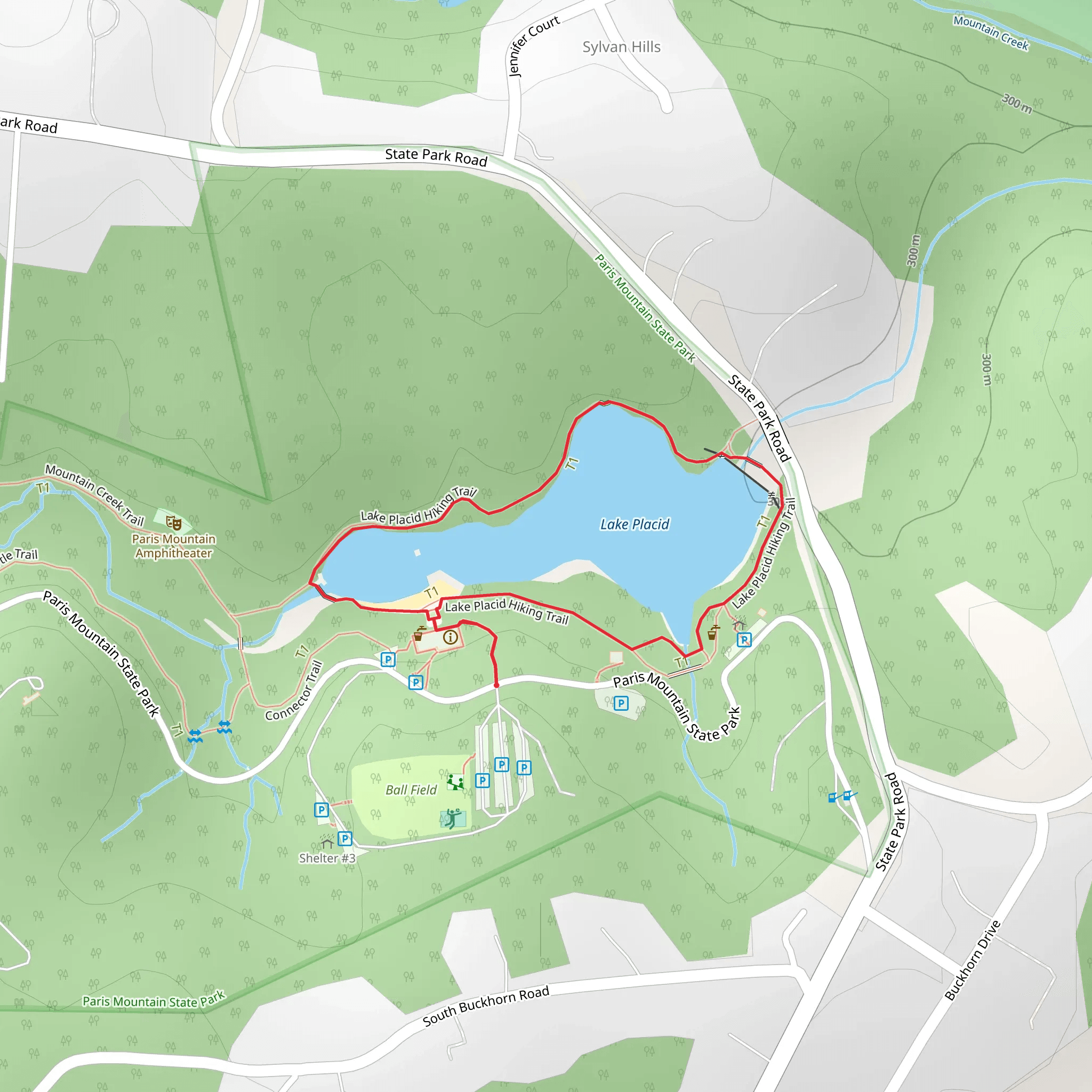 Lake Placid Loop mobile static map