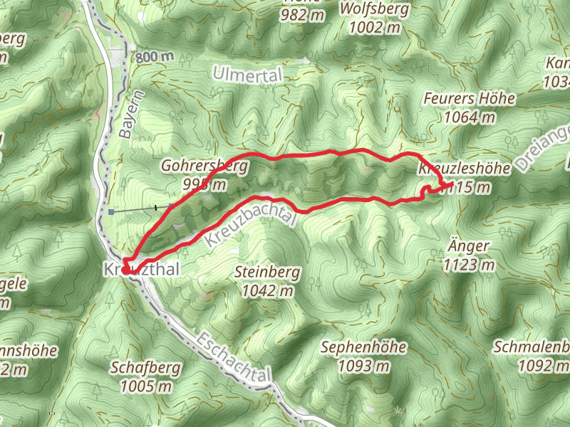 Kreuzbach via Adelegg Wandergebiet