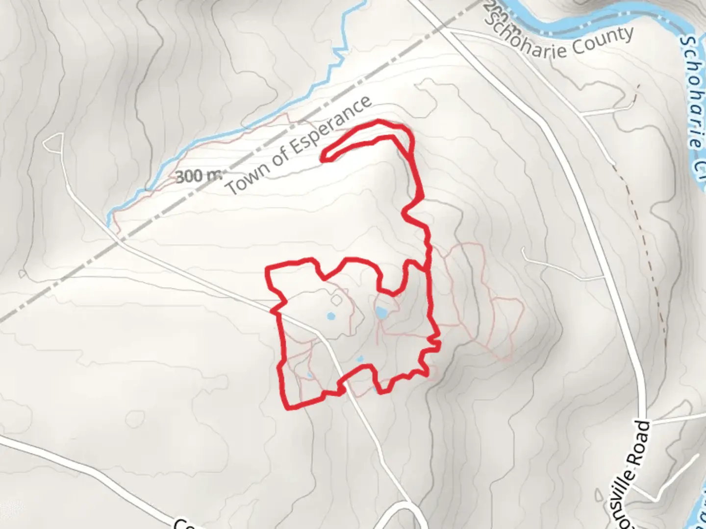 An image depicting the trail Meeting House and Barn Pond Loop Trail and its surrounding area.