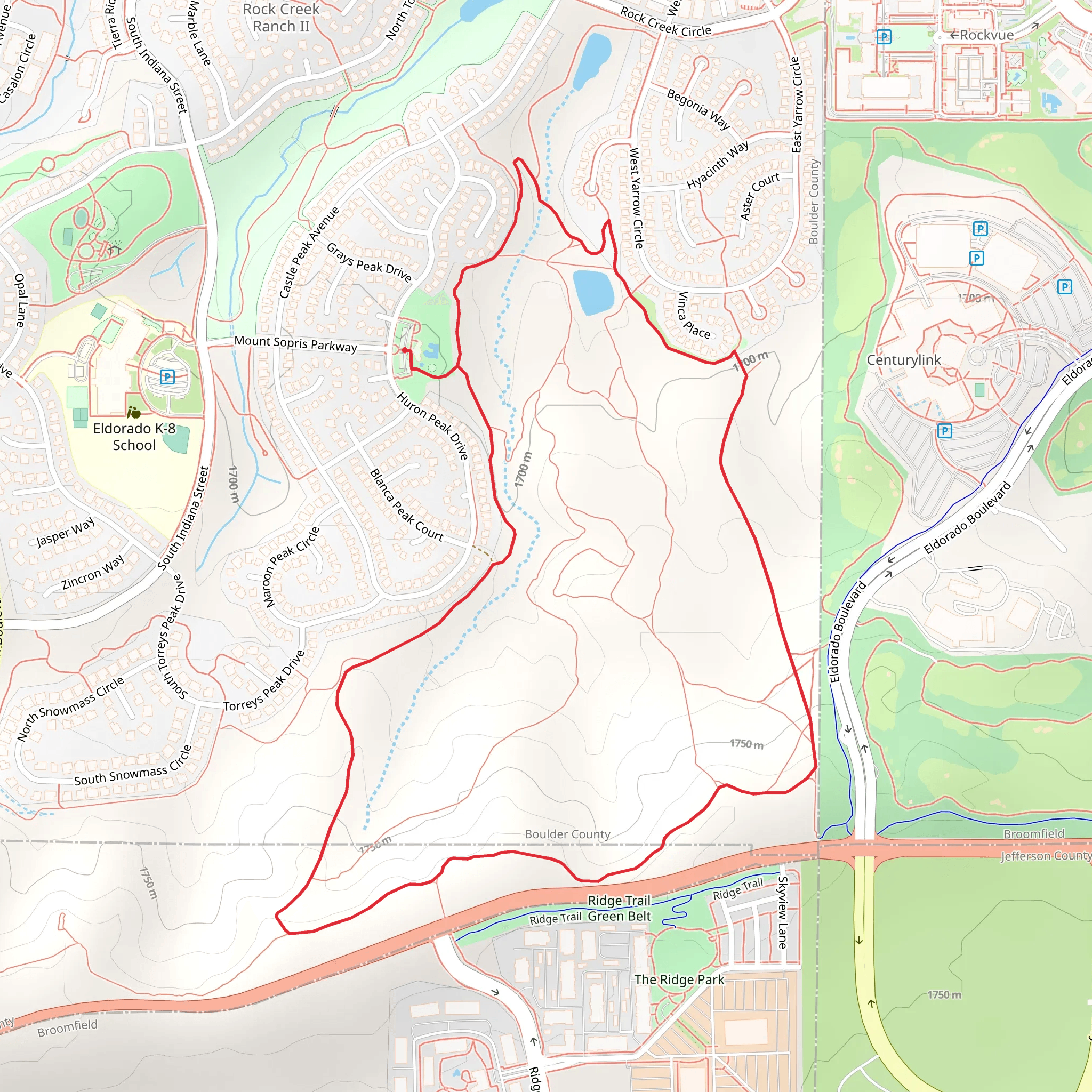Pirate Park Loop mobile static map
