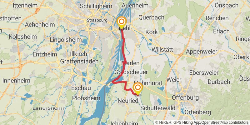 Kinzigtäler Jakobusweg stage 7 Map