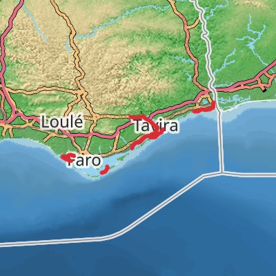 Algarve Coast Authentic East 8-Day Gentle Tour (Hillwalk Tours) mobile static map