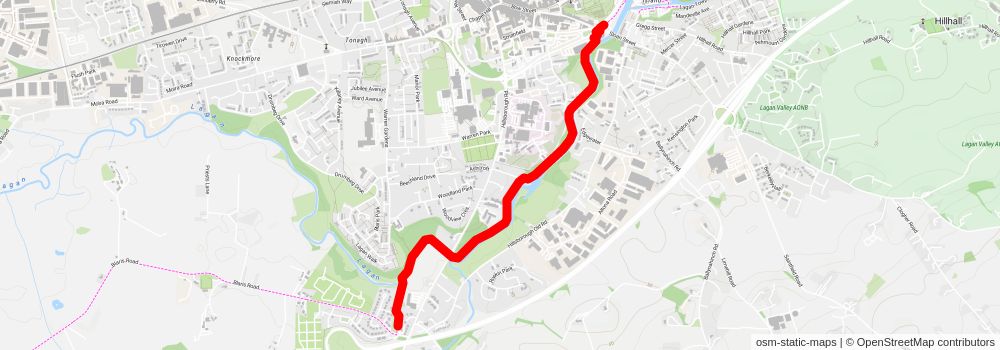 Lagan Towpath stage 2 Map