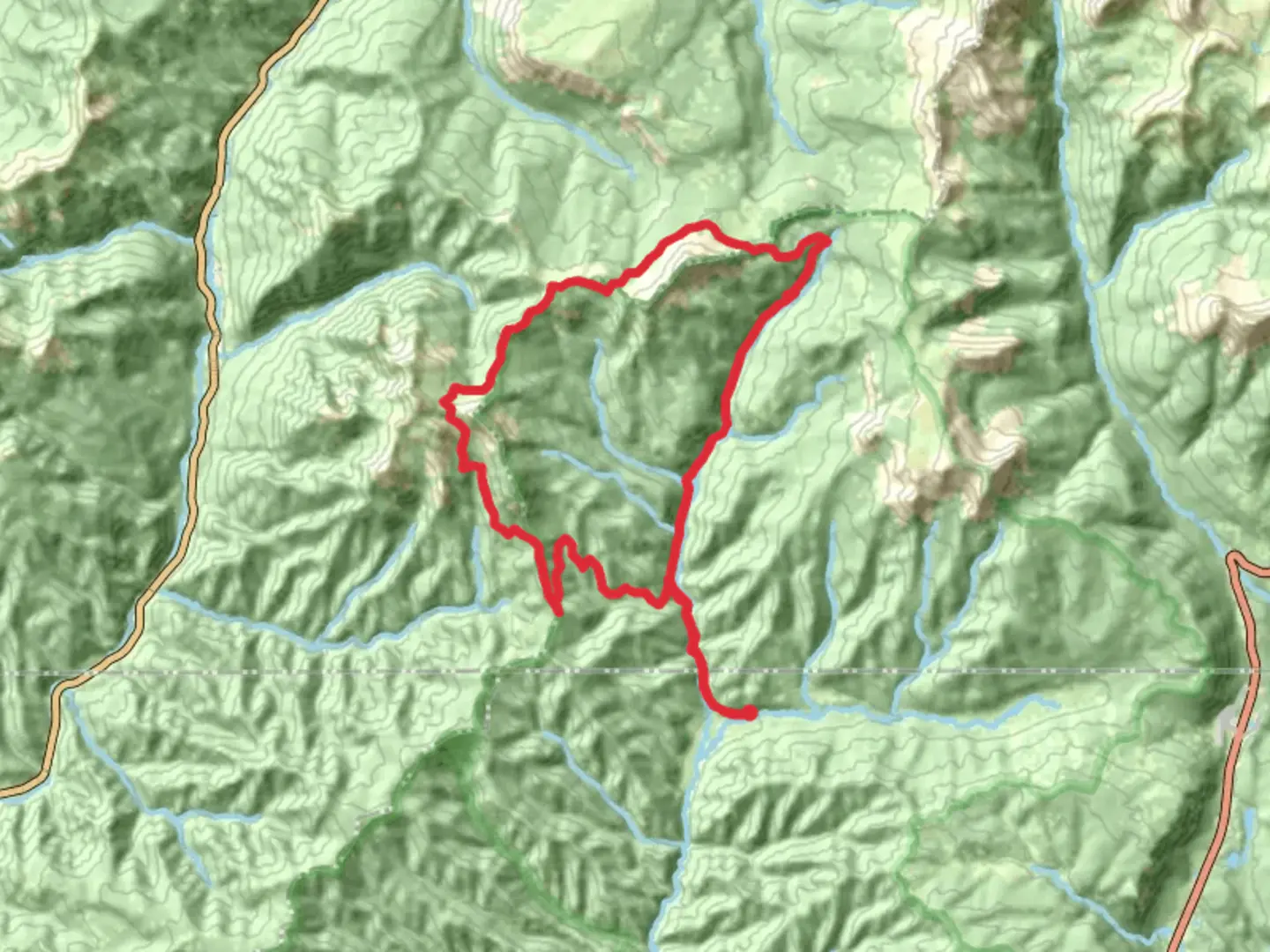 An image depicting the trail Hermosa Park Road and Blackhawk Co Loop Trail and its surrounding area.