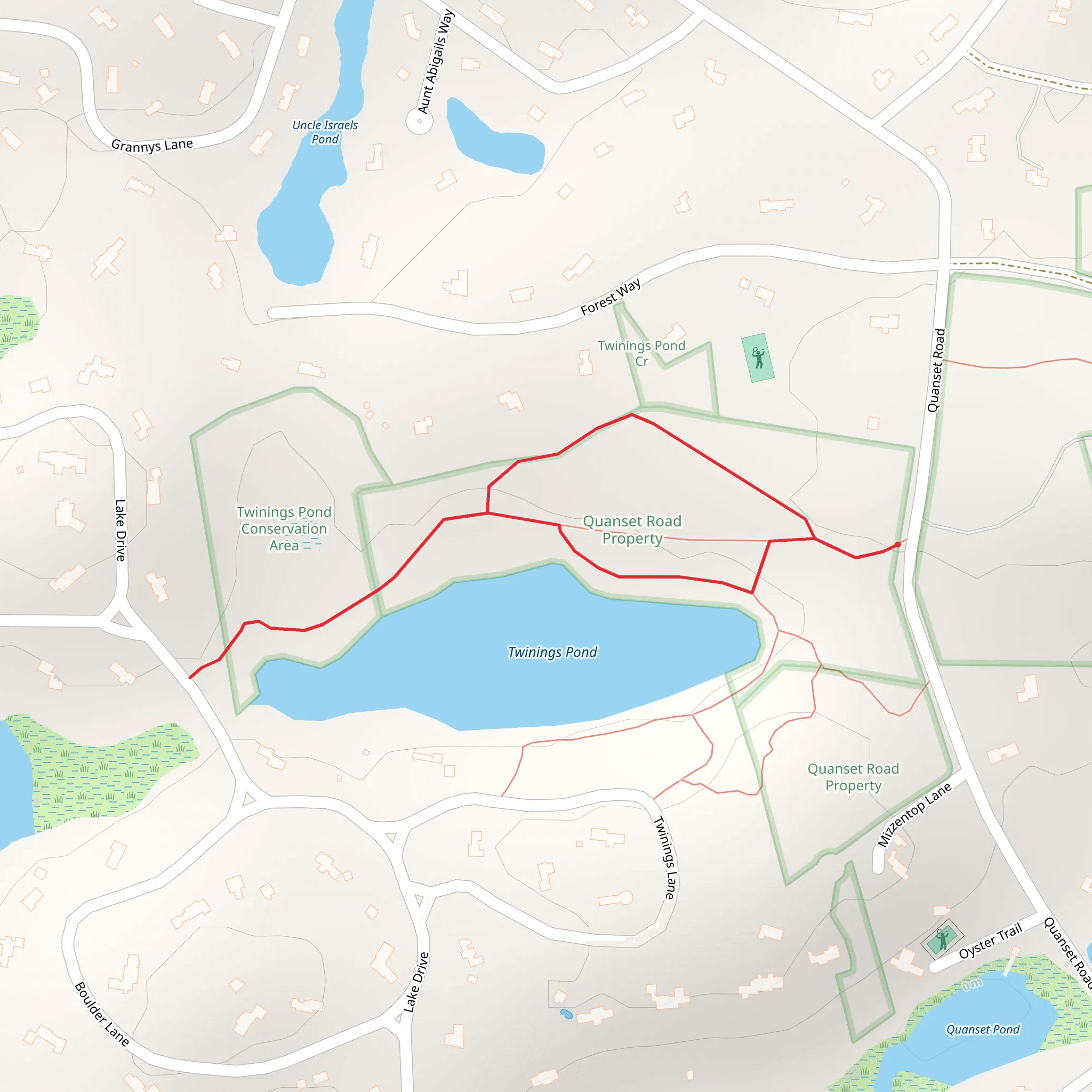 Twinings Pond mobile static map