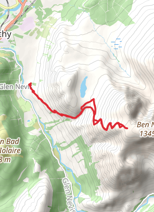 Ben nevis mobile static map