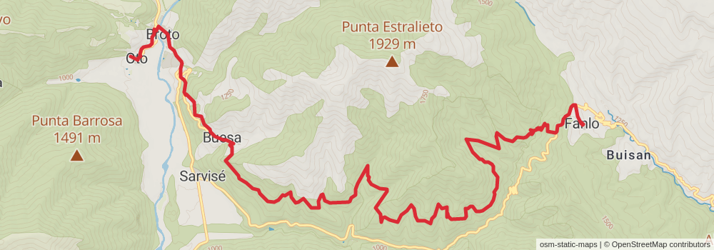 GR 15 - Subpyrenean Path stage 9 Map
