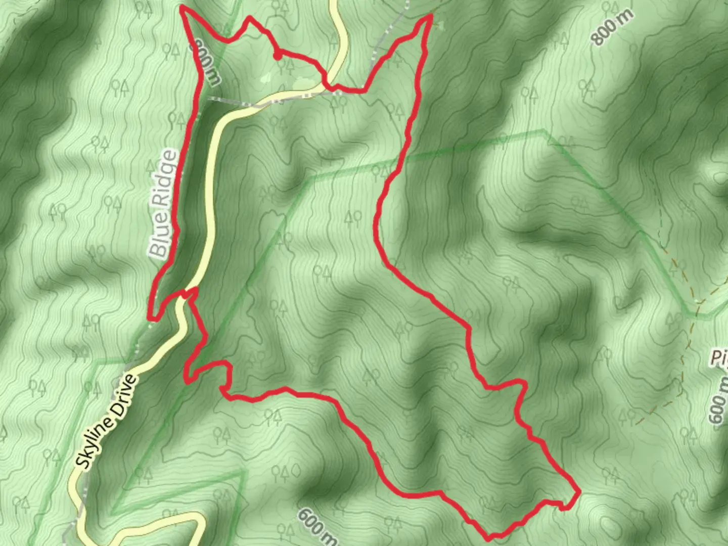 An image depicting the trail Thornton River Upper Trail and Piney Ridge Loop and its surrounding area.