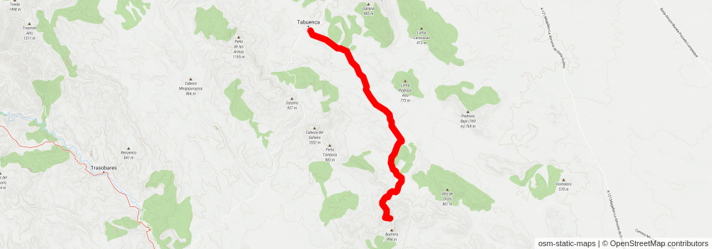 Tabuenca - Sierra de la Nava PR Z 163 stage 2 Map