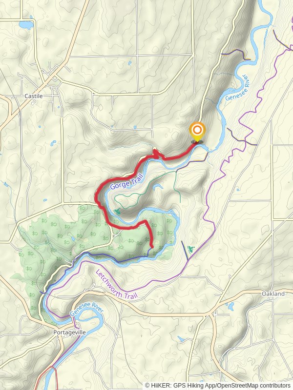 Walk along Genesee River from Park Road