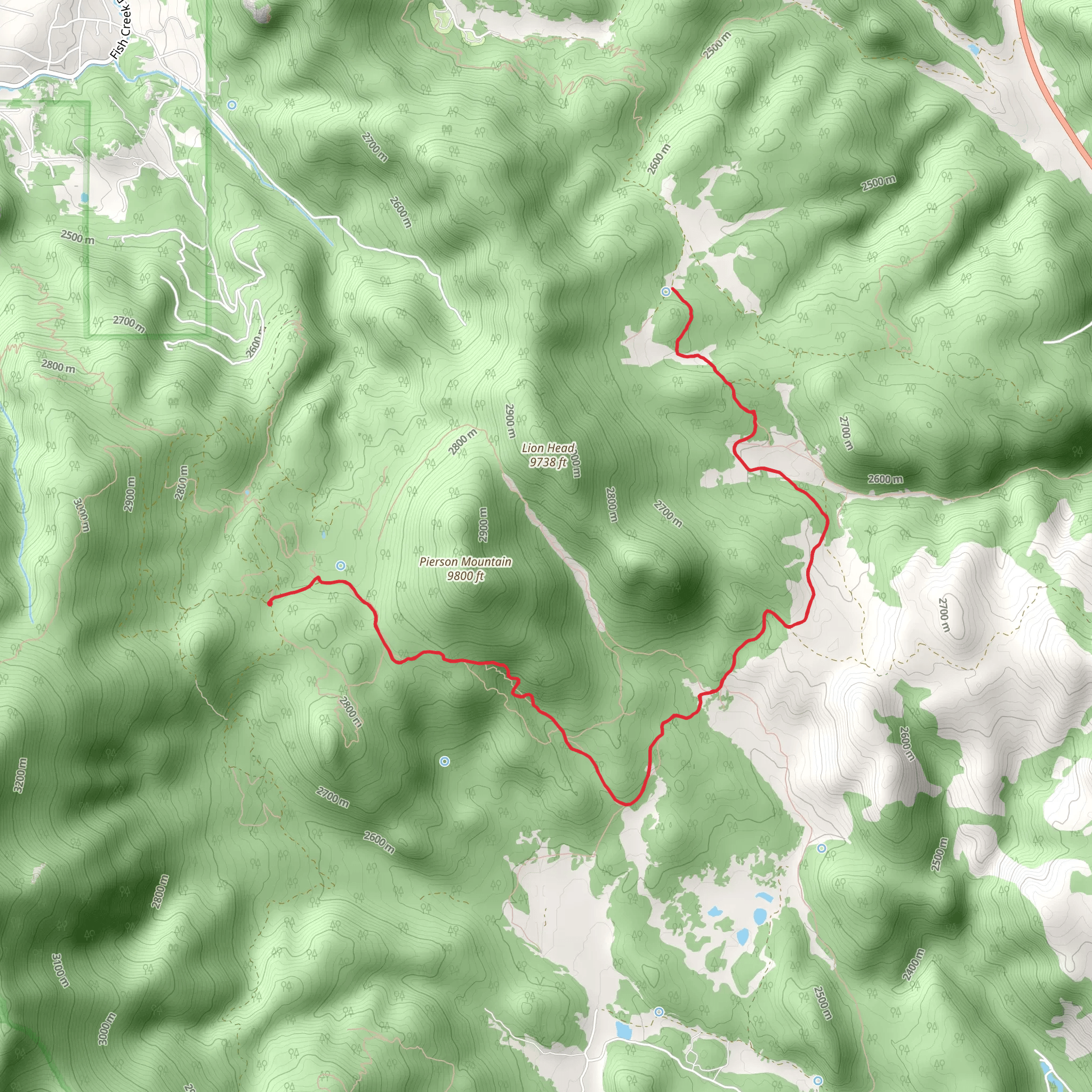 Homestead Meadows Trail mobile static map