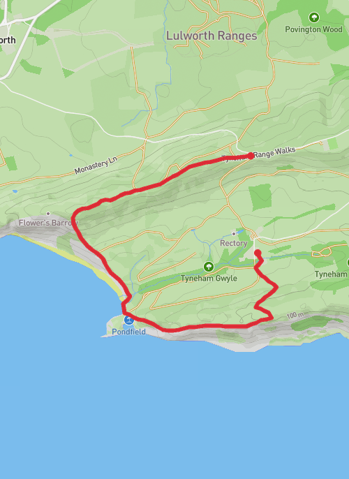 Tyneham Village mobile static map
