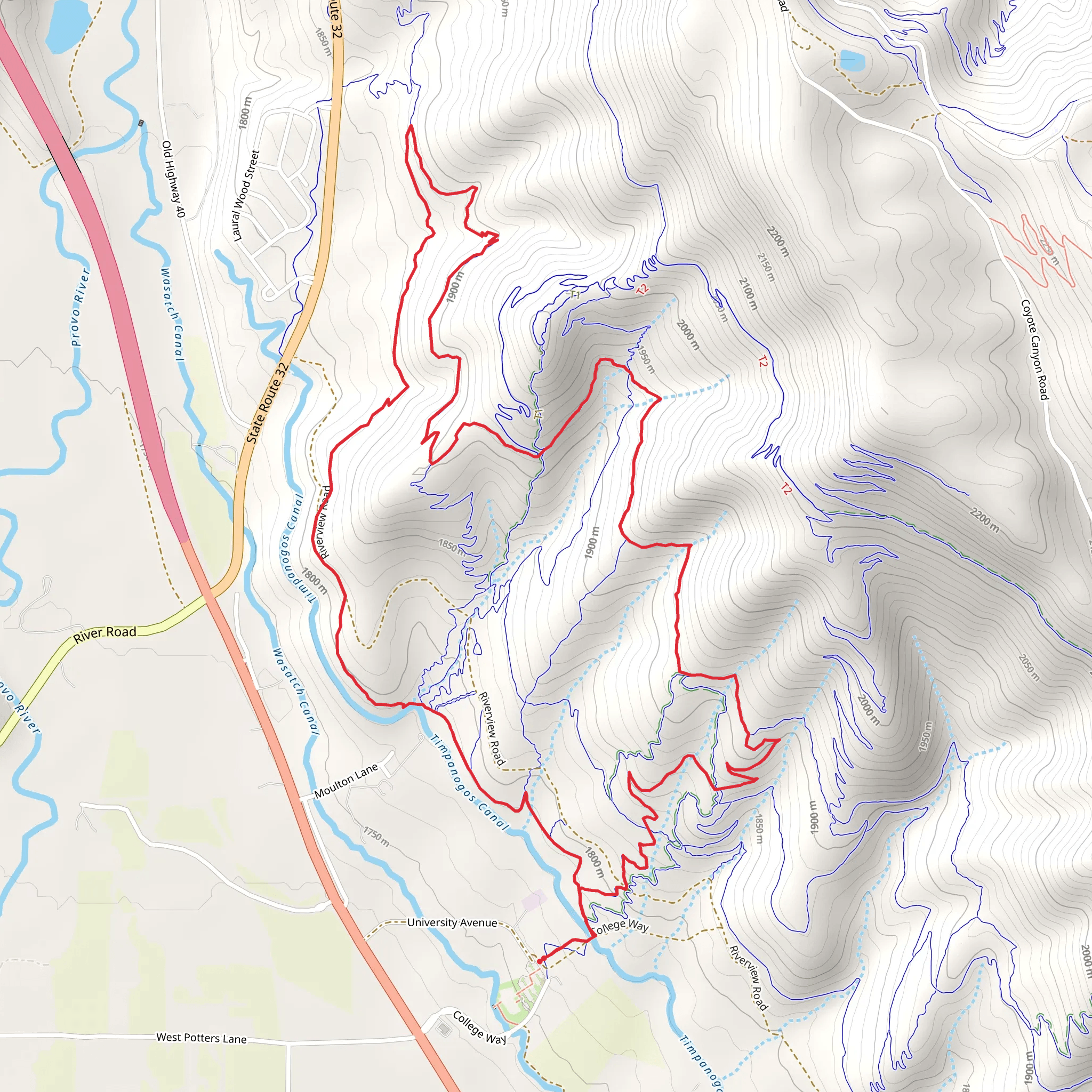Lower Riverview and Upper Riverview Loop mobile static map