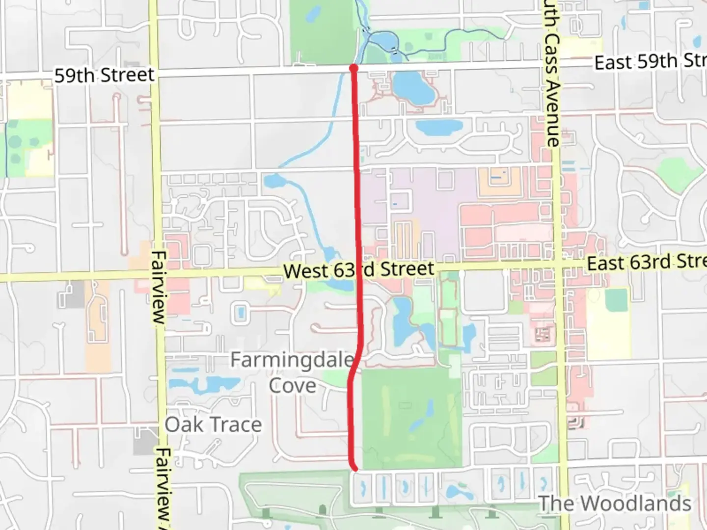 An image depicting the trail South Williams Street and its surrounding area.