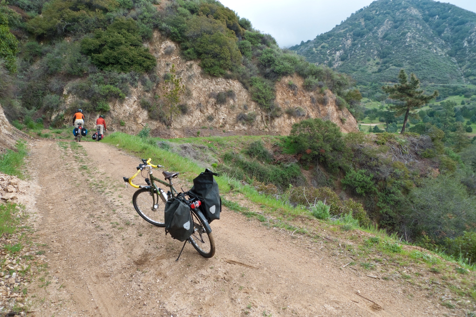 An image depicting the trail Idlehour Trail - Mount Wilson Toll Road and its surrounding area.