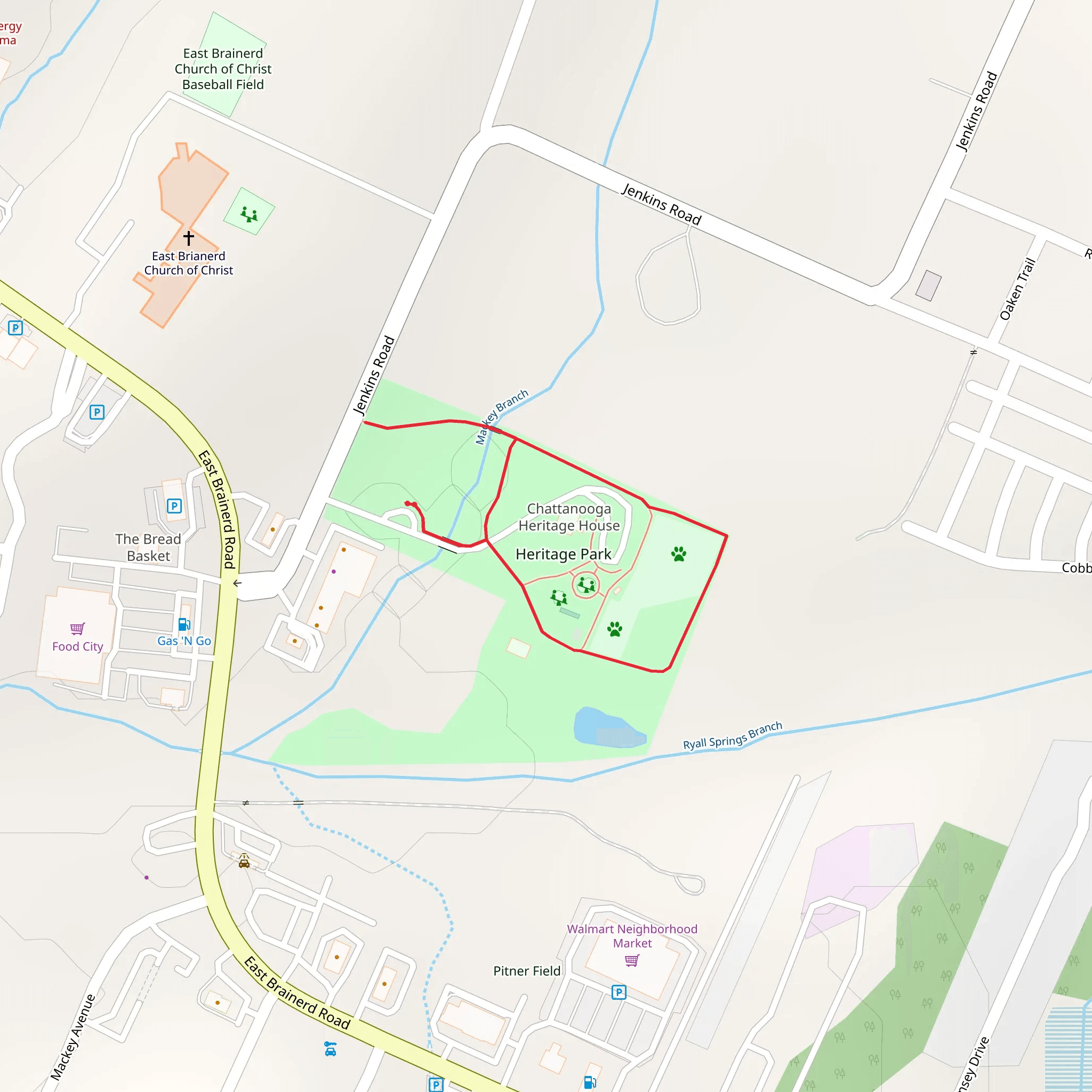 Heritage Park Loop mobile static map