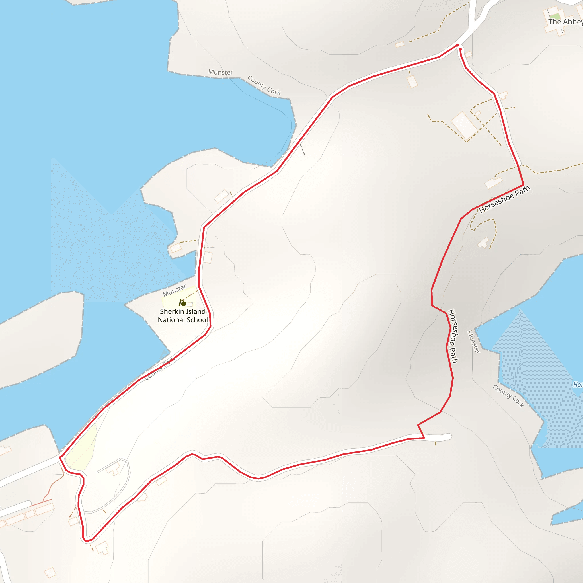 Sherkin Island Horseshoe Loop mobile static map