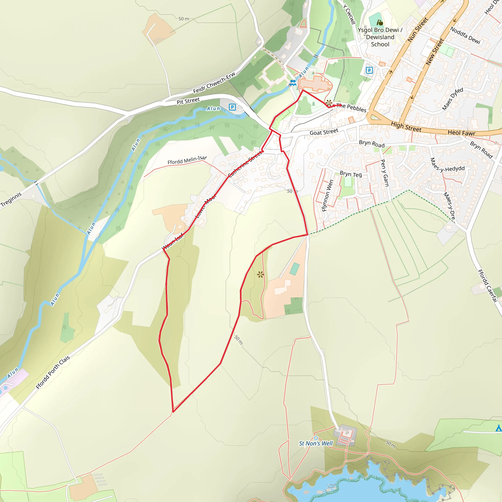 St Davids - Carn Warpool mobile static map