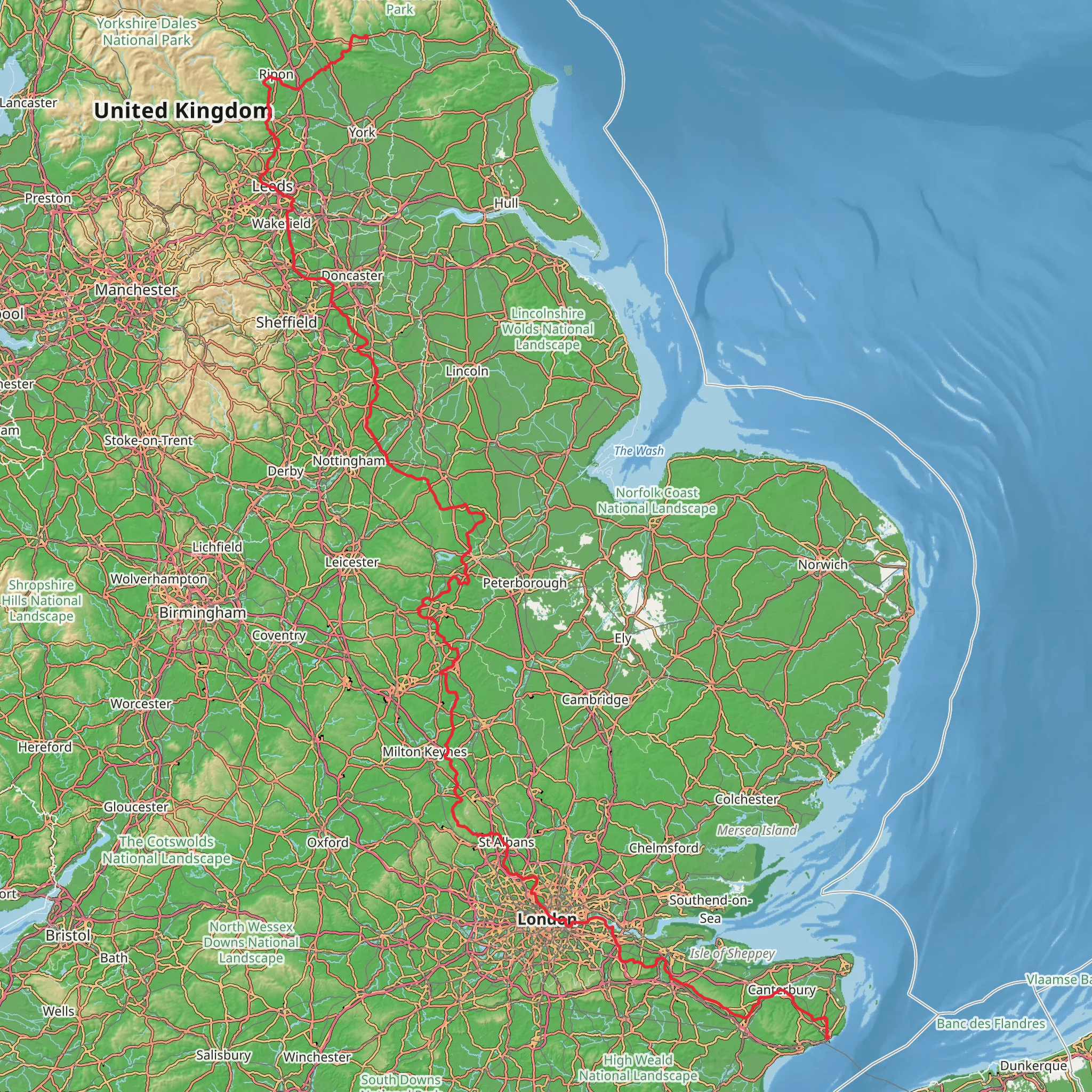 St Bernard's Way mobile static map