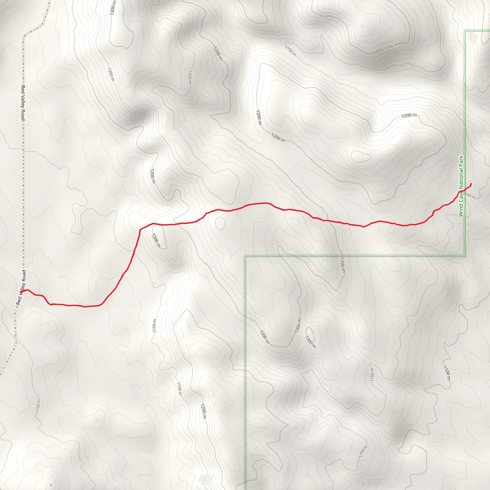 Boland Ridge Trail mobile static map