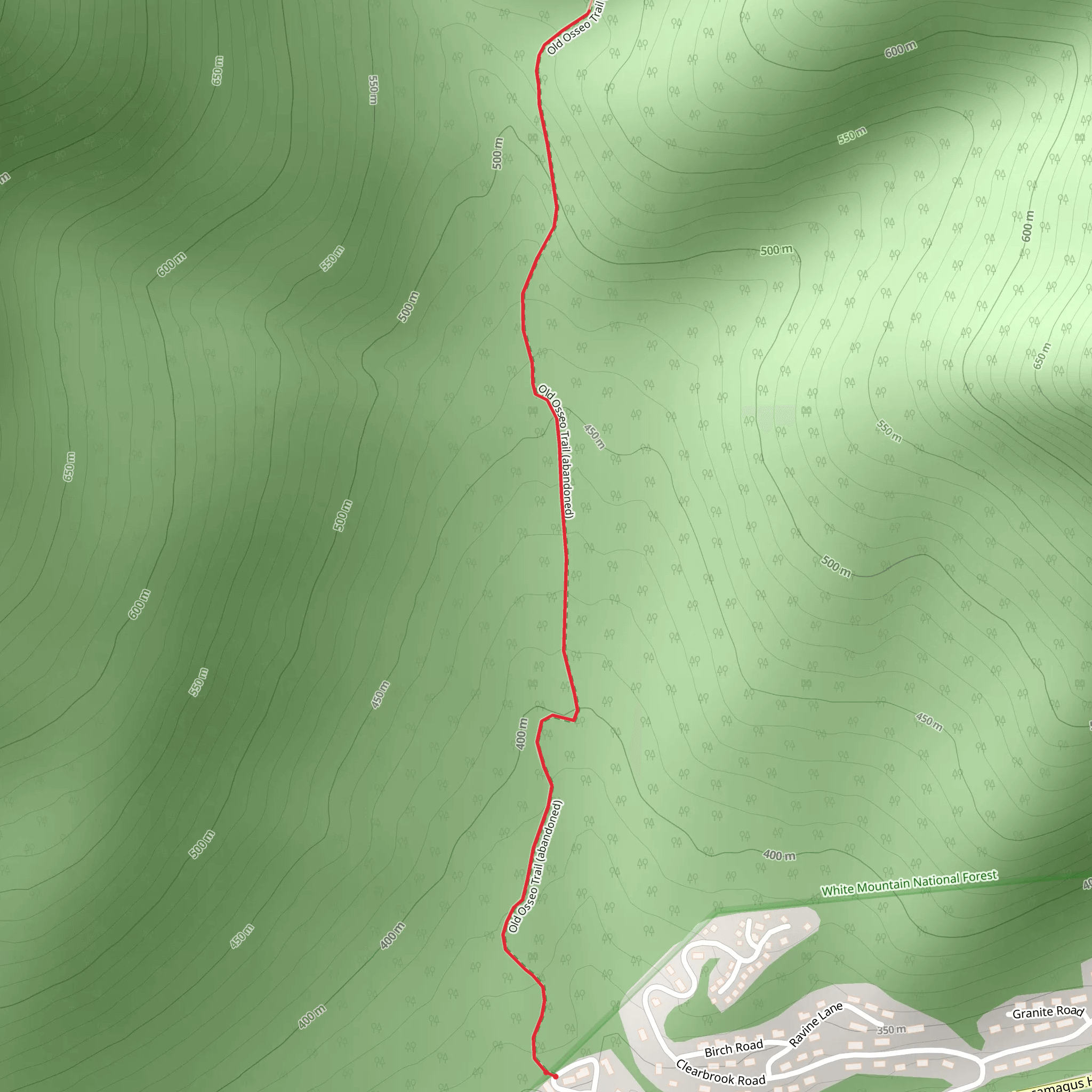 Old Osseo Trail mobile static map