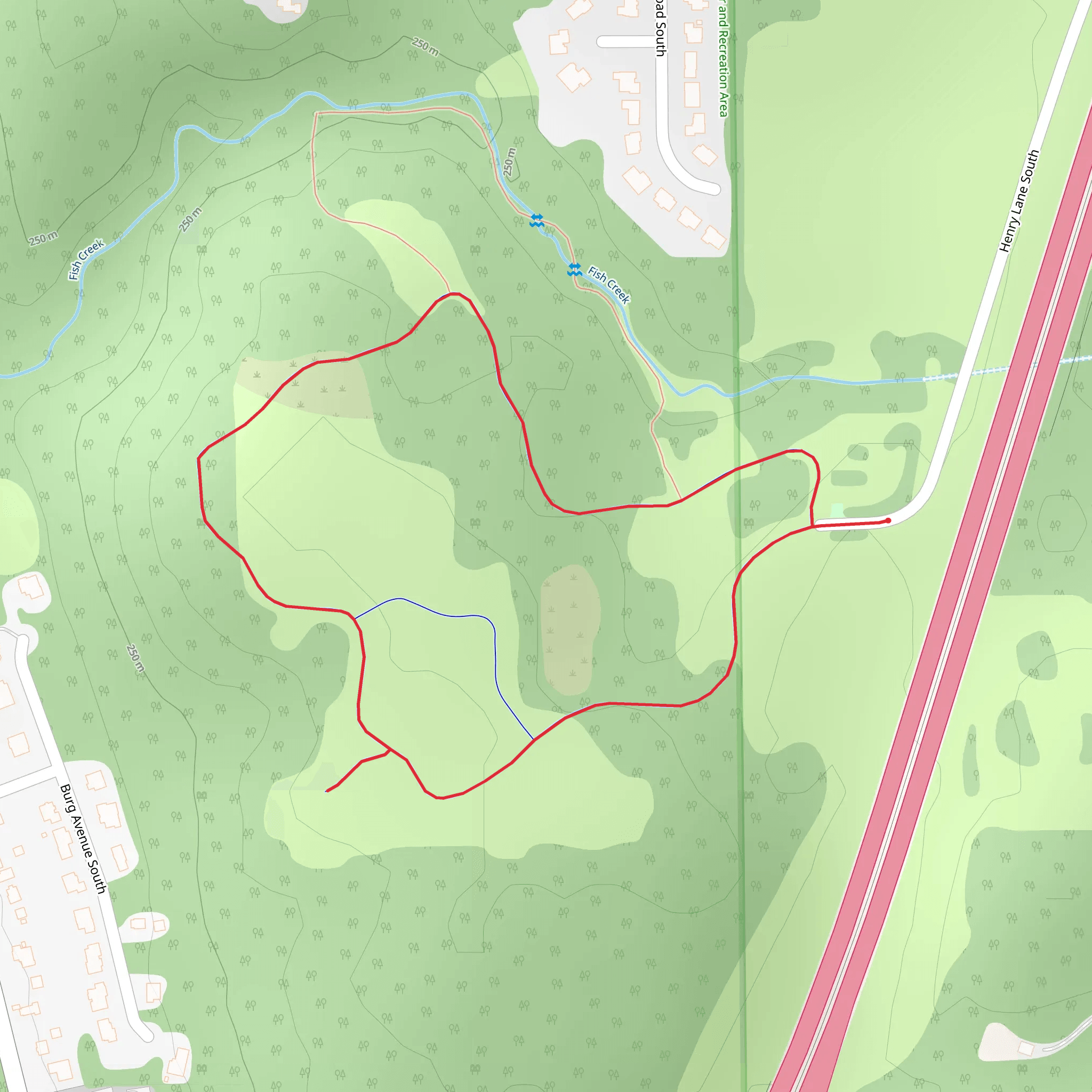 Henry Lane South Loop mobile static map