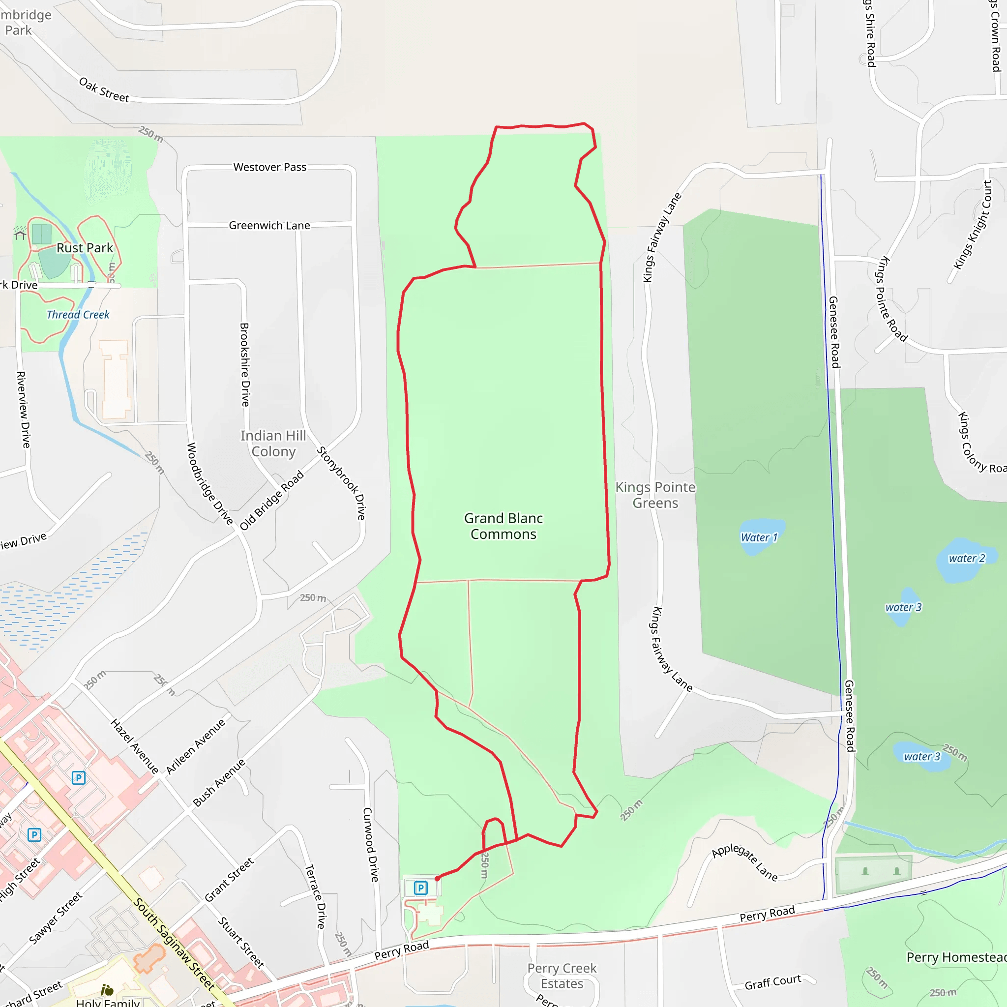 Grand Blanc Commons Loop mobile static map