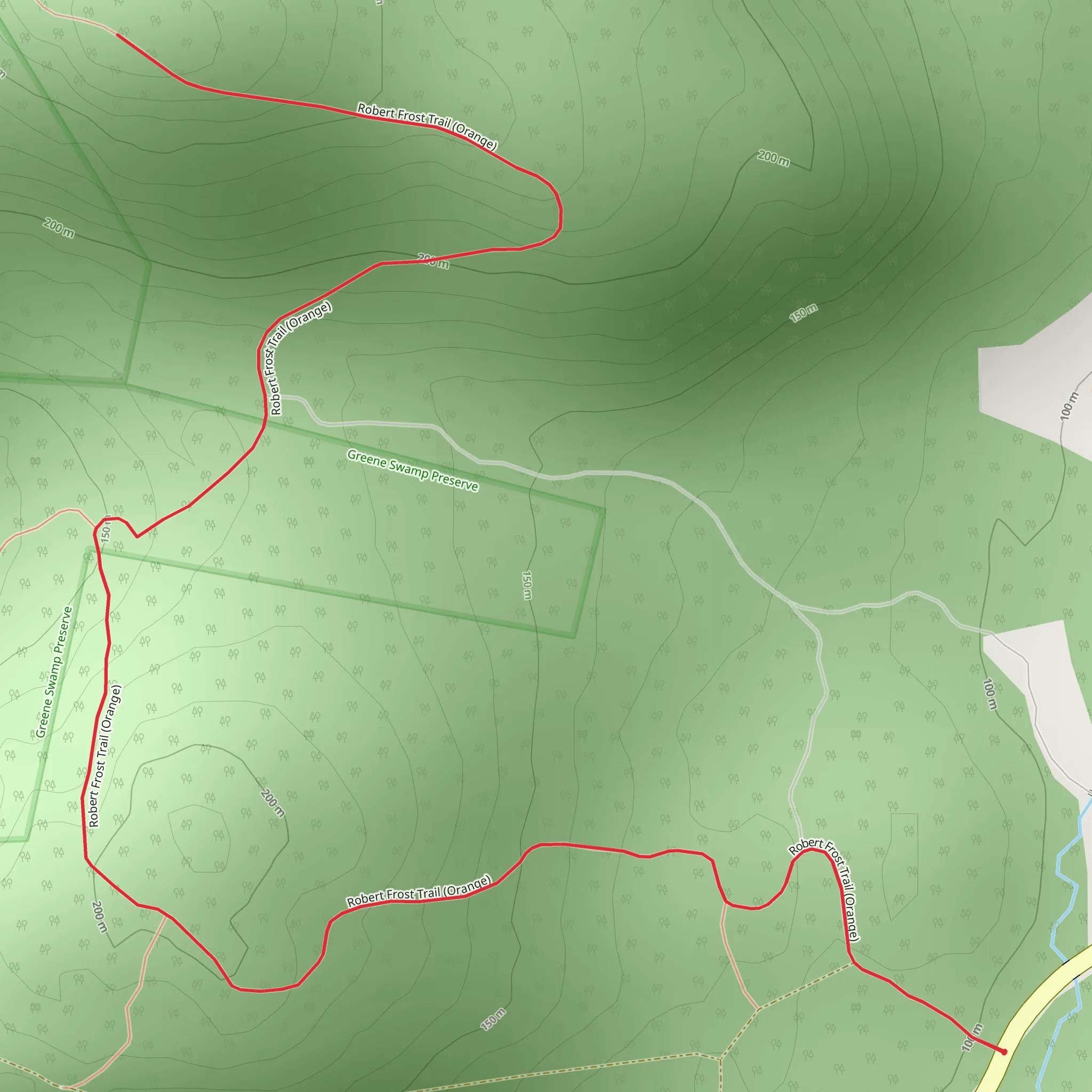 Bull Hill via Robert Frost Trail mobile static map