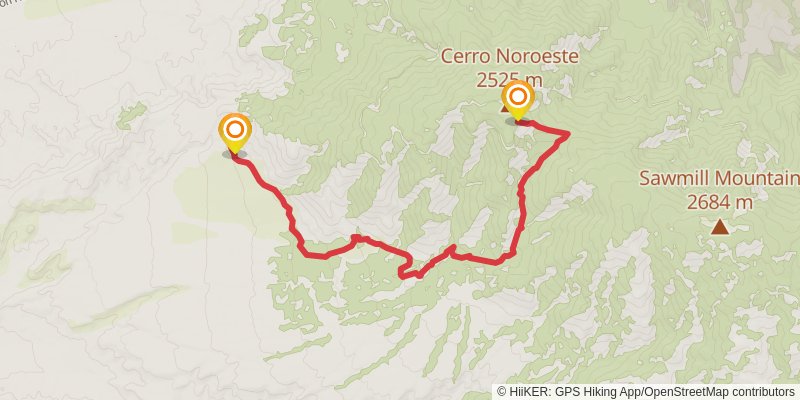 San Emigdio Mesa Spring Trail stage 2 Map