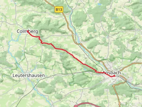 Ansbach to Colmberg Walk