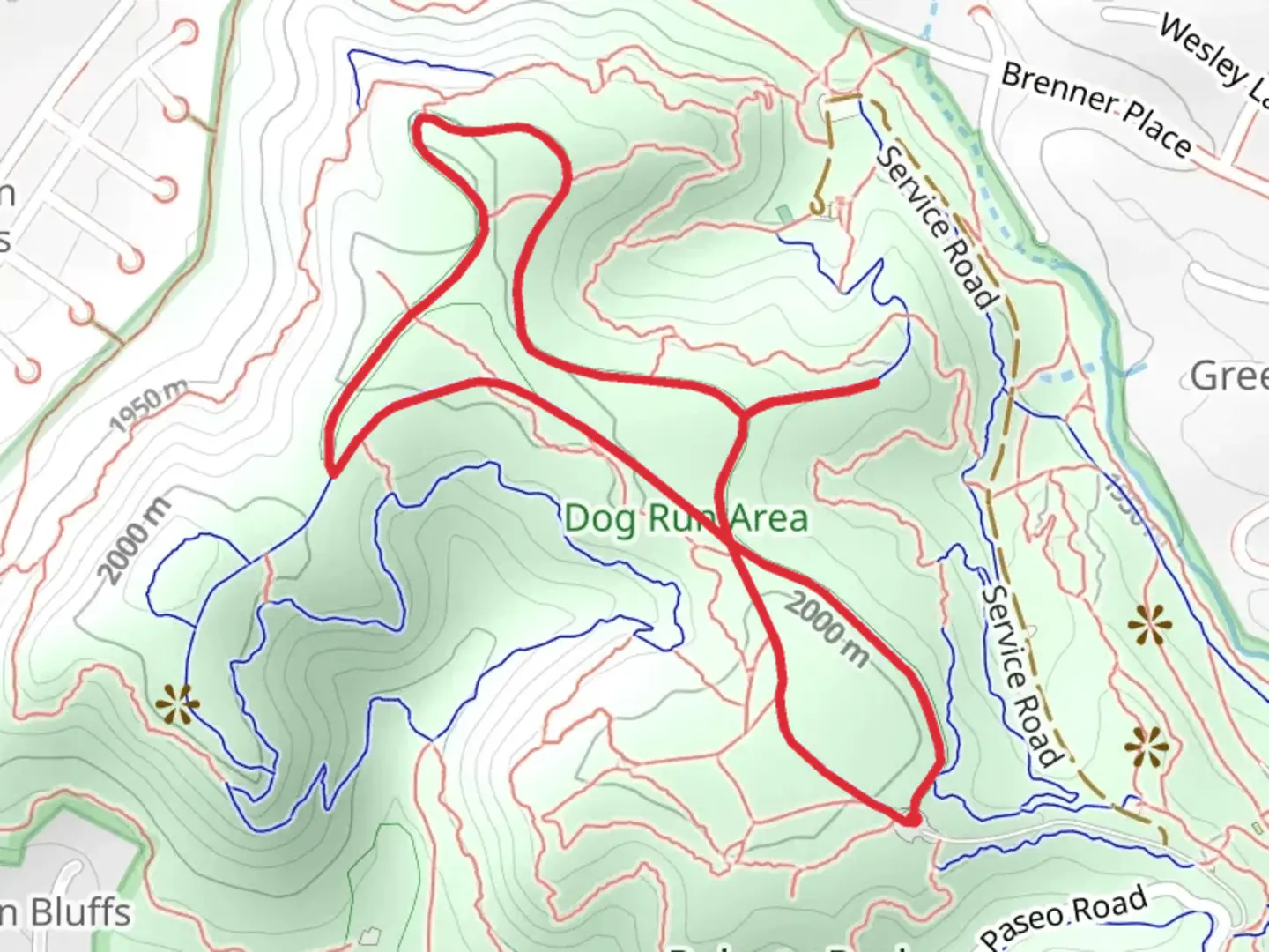 An image depicting the trail Yucca - Mesa Loop Trail and its surrounding area.