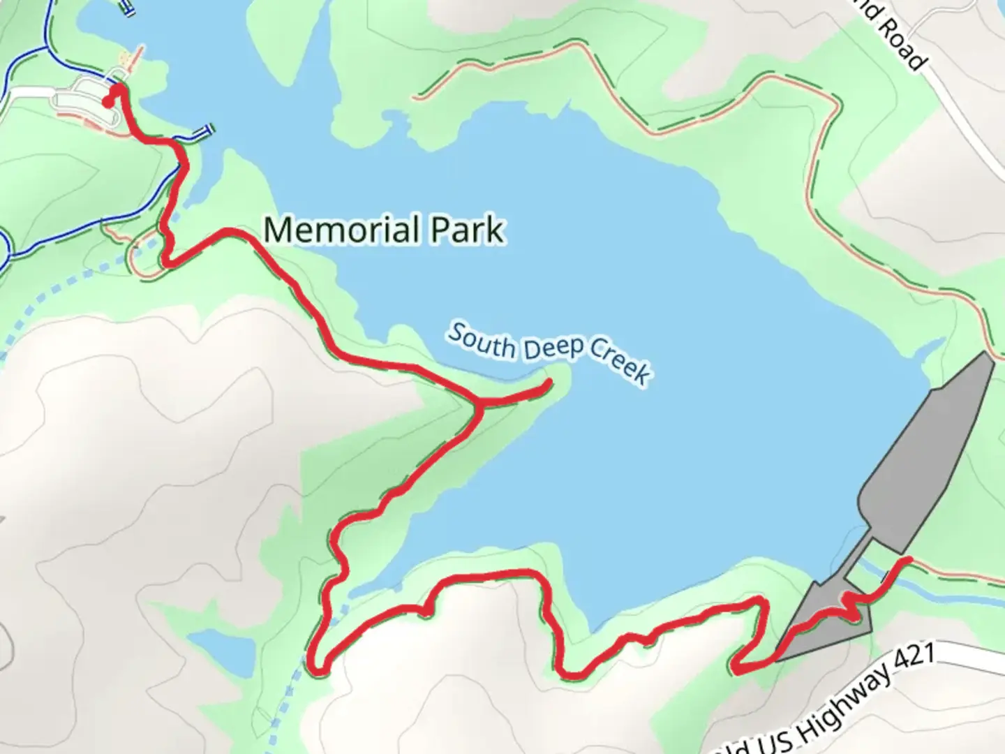 An image depicting the trail Lake Hampton via Ashley Ladd Trail and its surrounding area.