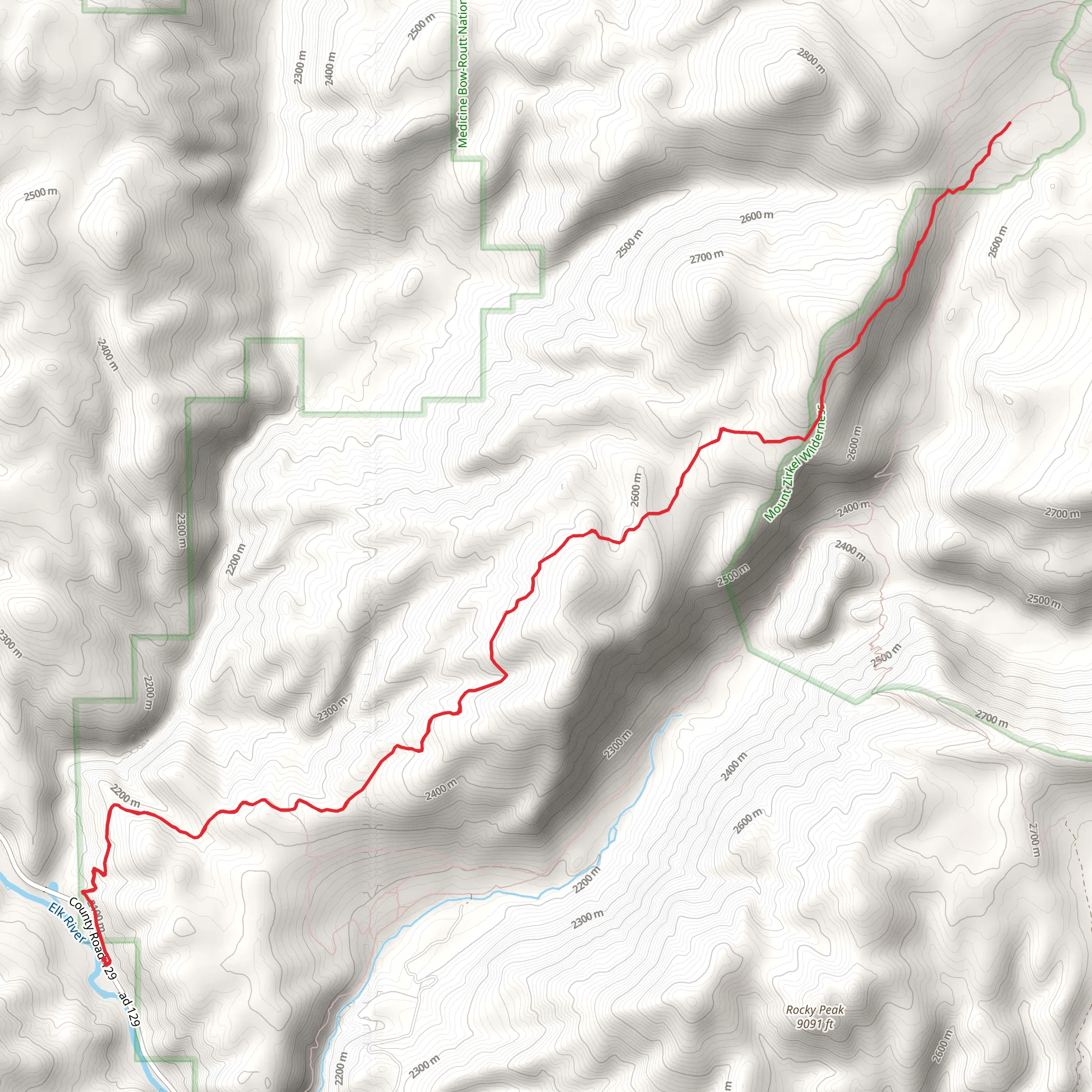 Red Dirt and Swamp Park Trail mobile static map