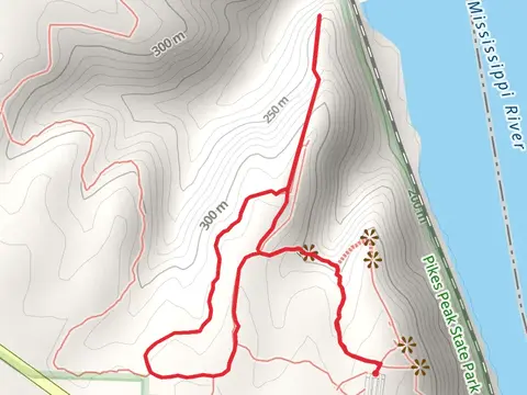 Myotis, Bridal Veil and East Hickory Ridge Loop Trail