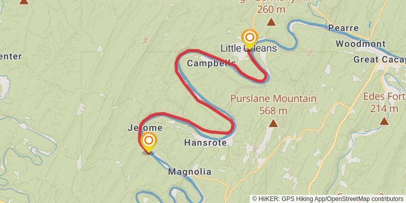 American Discovery Trail North Route stage 23 Map