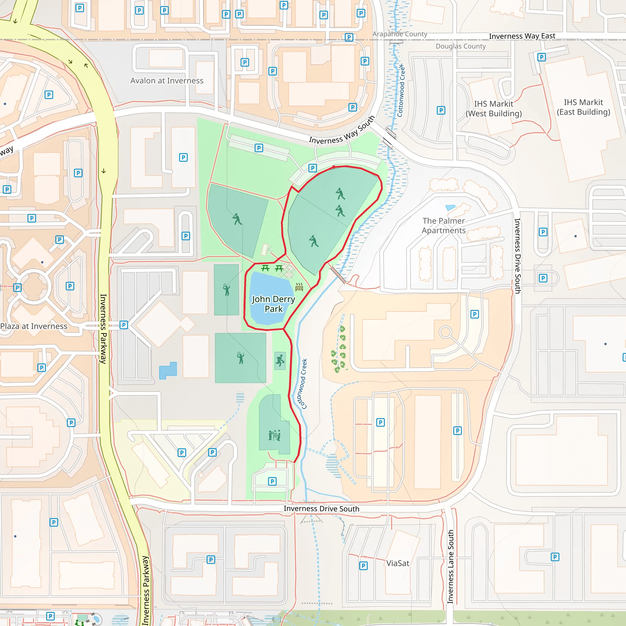 Cottonwood Creek Loop mobile static map