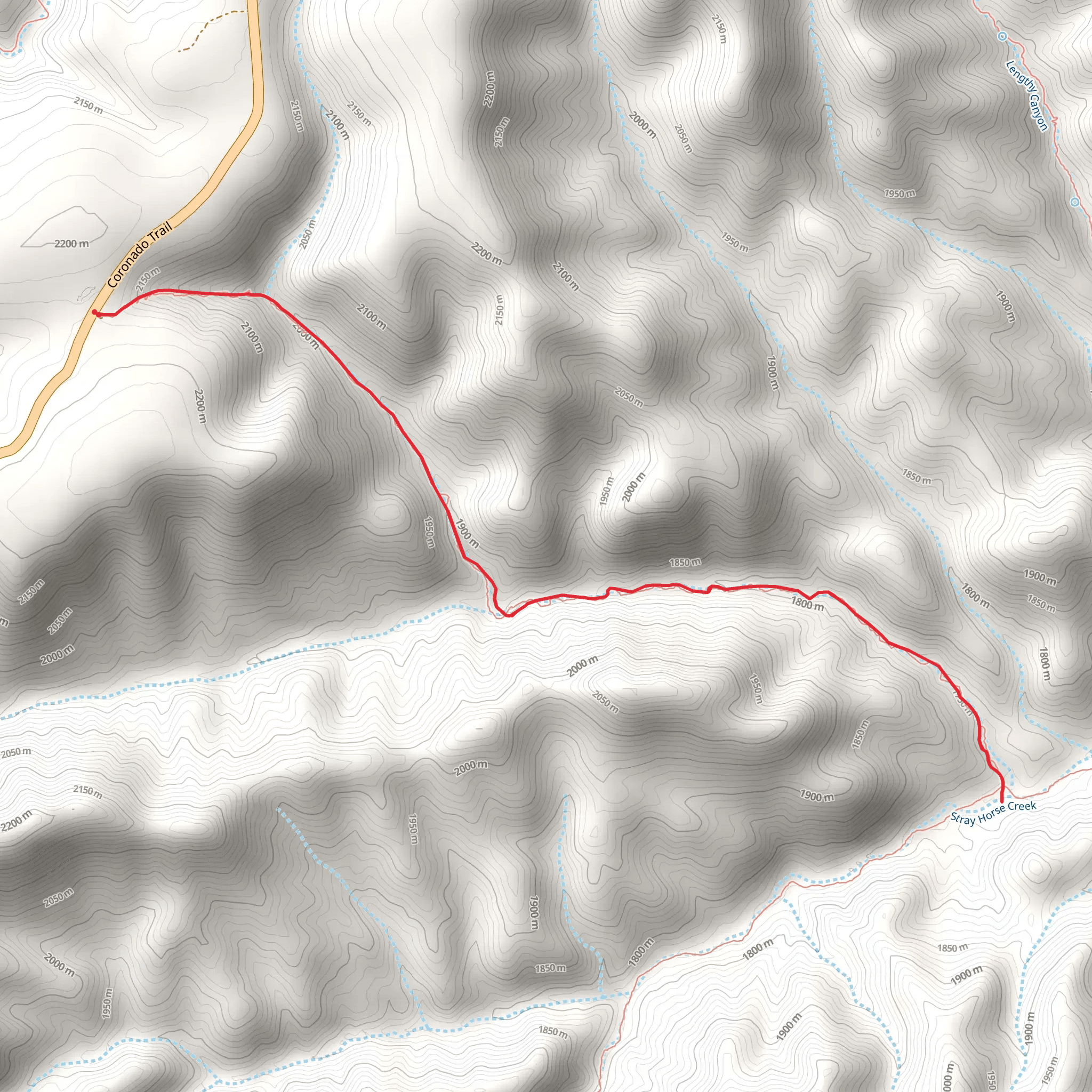 Hagan Corral Trail mobile static map