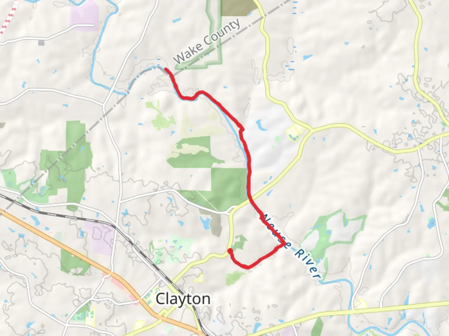 An image depicting the trail Neuse River Trail and its surrounding area.