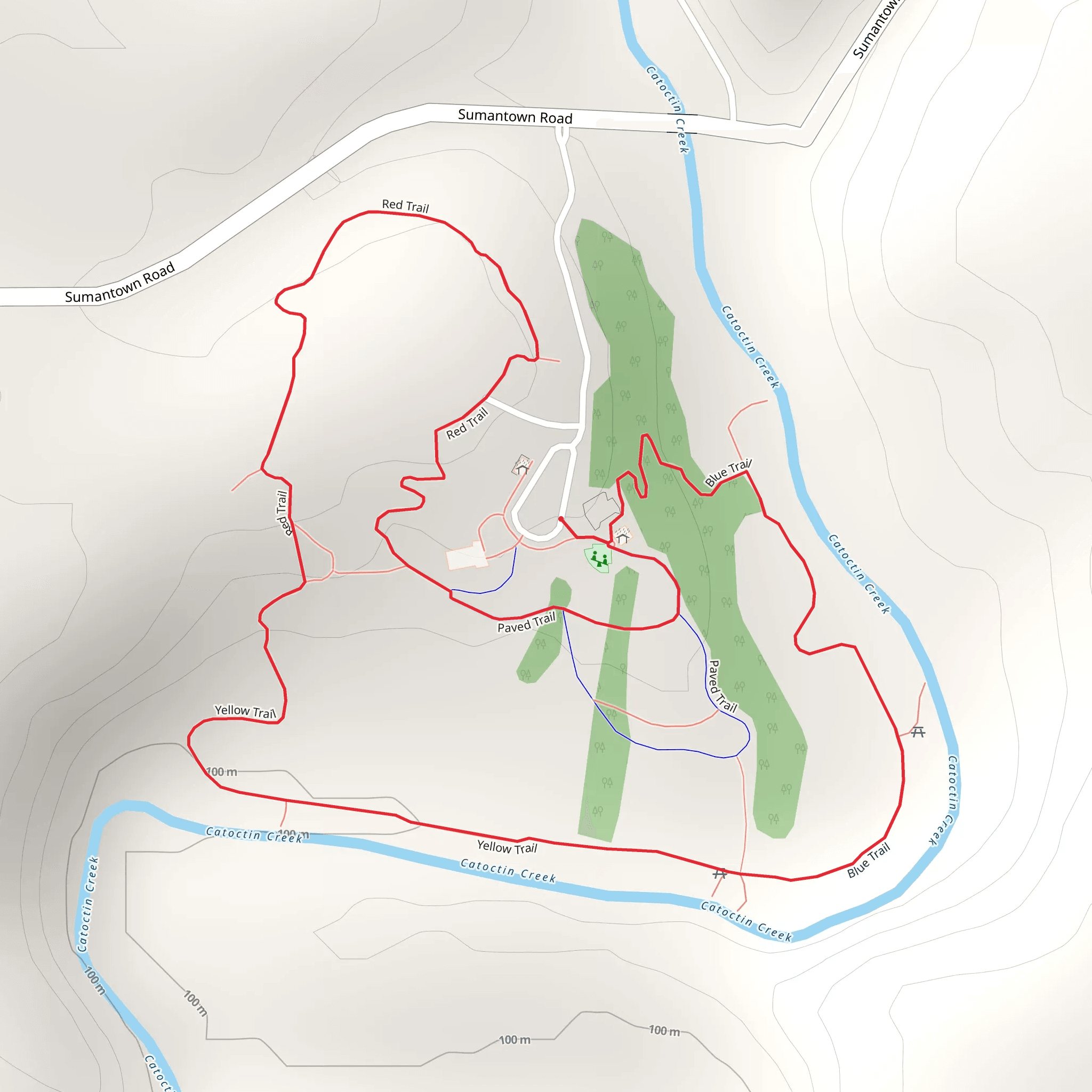 Catoctin Creek Loop mobile static map