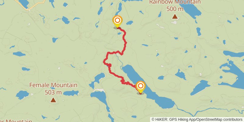 Appalachian Trail stage 210 Map