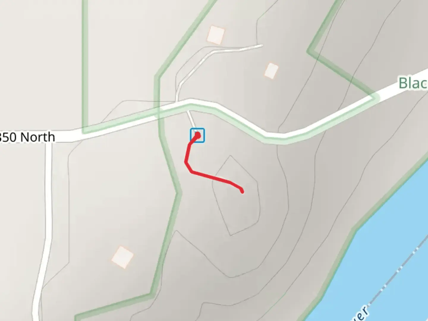 An image depicting the trail Black Rock Nature Preserve and its surrounding area.