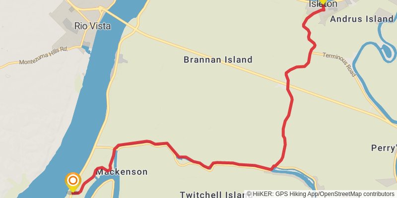 American Discovery Trail - California stage 21 Map