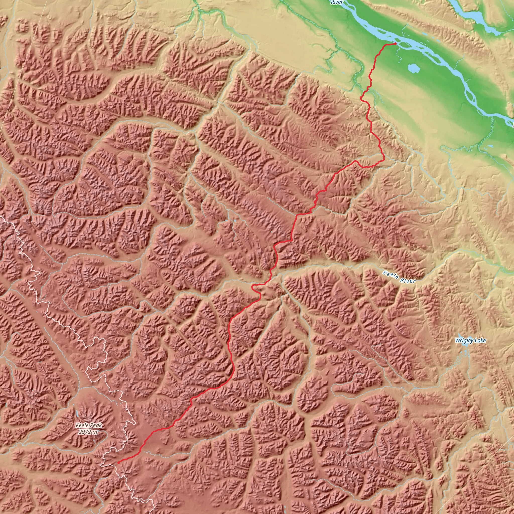 Canol Heritage Trail mobile static map