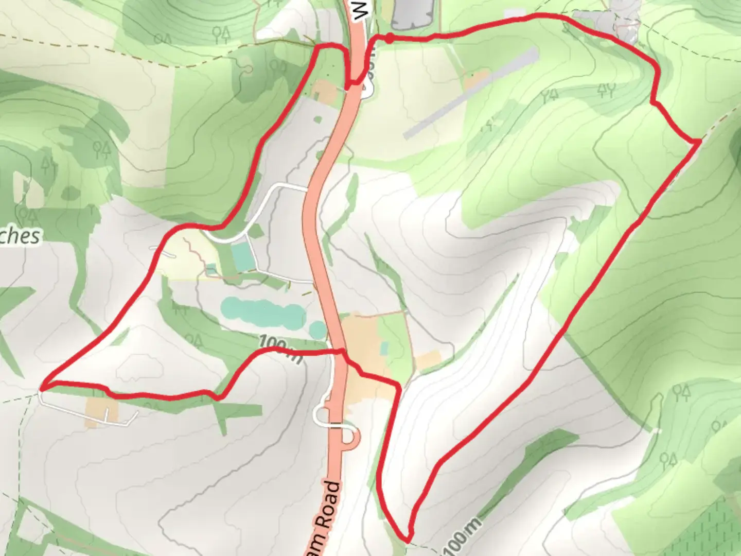 An image depicting the trail Washington Country Park Loop and its surrounding area.